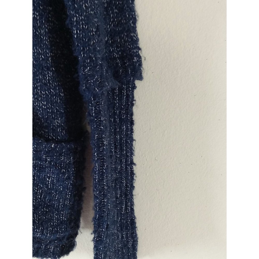 BCBGENERATION Women Sweater Preowned Long Sleeves Navy Blue White MEDIUM LARGE - Picture 3 of 10